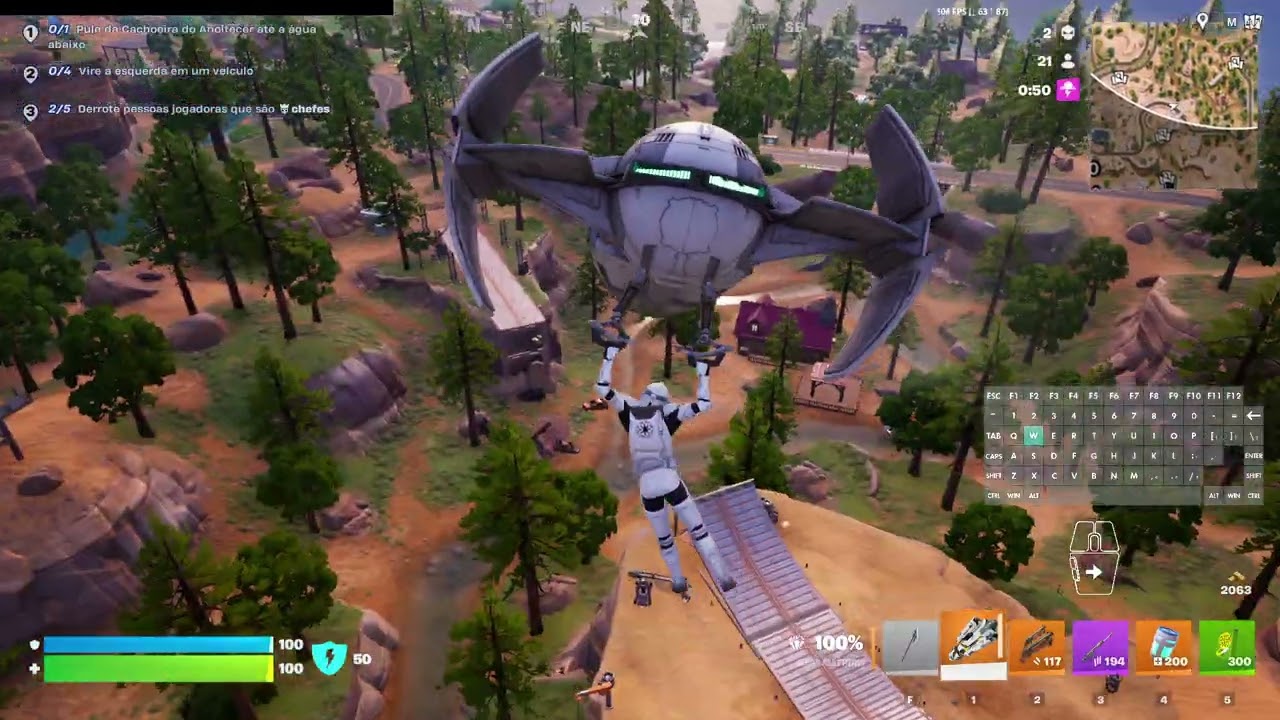Uma Partida Todo Dia - Uma gameplay de Fortnite todo dia - #416 - Vitória Royale