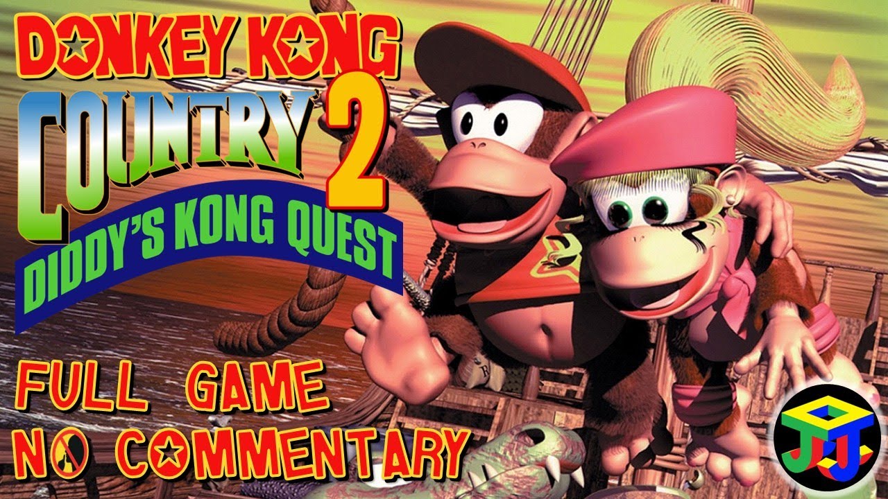 FULL GAME 102% | Donkey Kong Country 2 Diddy's Kong Quest | NO Commentary