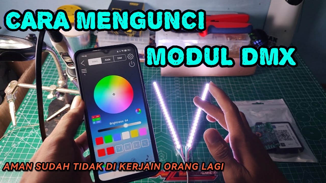 CARA SETTING KUNCI MODUL DMX//Orang lain TIDAK bisa terhubung