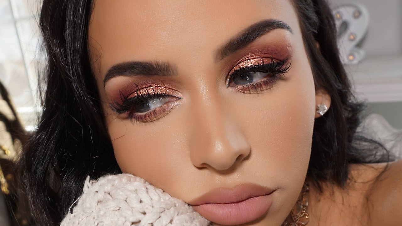 PINKY PEACH GLAM | SPRING MAKEUP TUTORIAL
