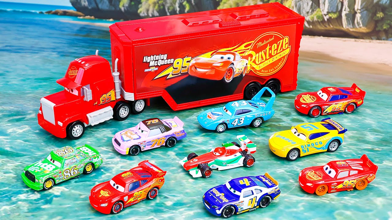 Disney Pixar Cars Unboxing Review | Disney Pixar Cars Go Toy Truck Race Track | Lightning McQueen