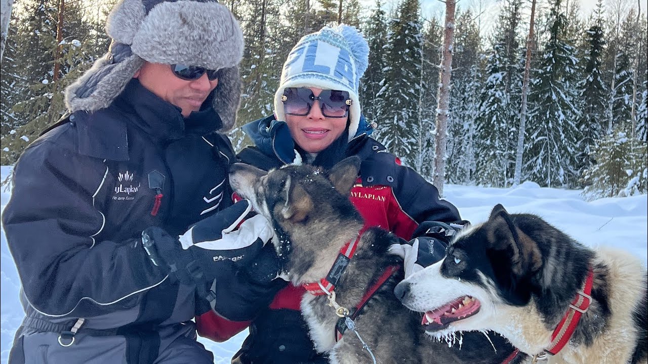Husky Sleigh Ride, Lapland, F￼inland. 2/2025