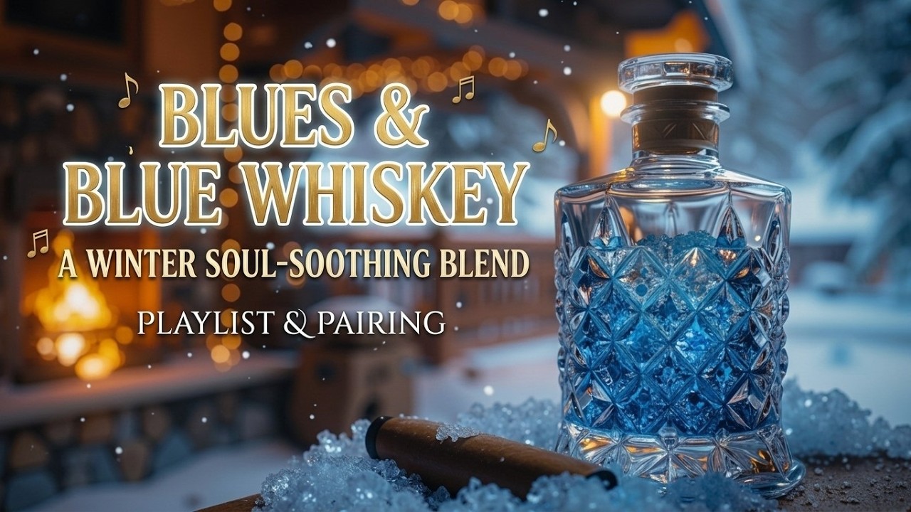 Blue Whiskey Blues Music | Relaxing Slow Blues Guitar for a Smoky Bar and Midnight Feelings