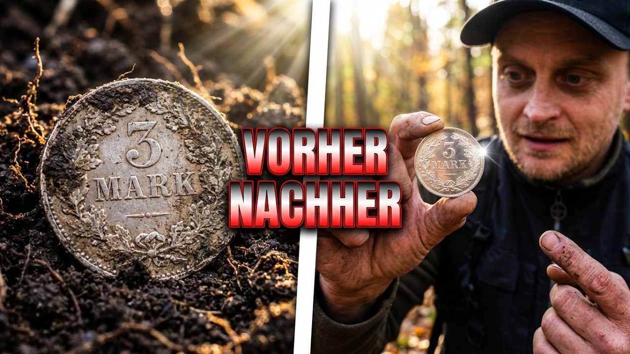 SILBER 🫨, aber was für ein Taler ⁉️🕵‍♂️ Auf Schatzsuche mit Django & ZugSteiner werden wir fündig 🌲