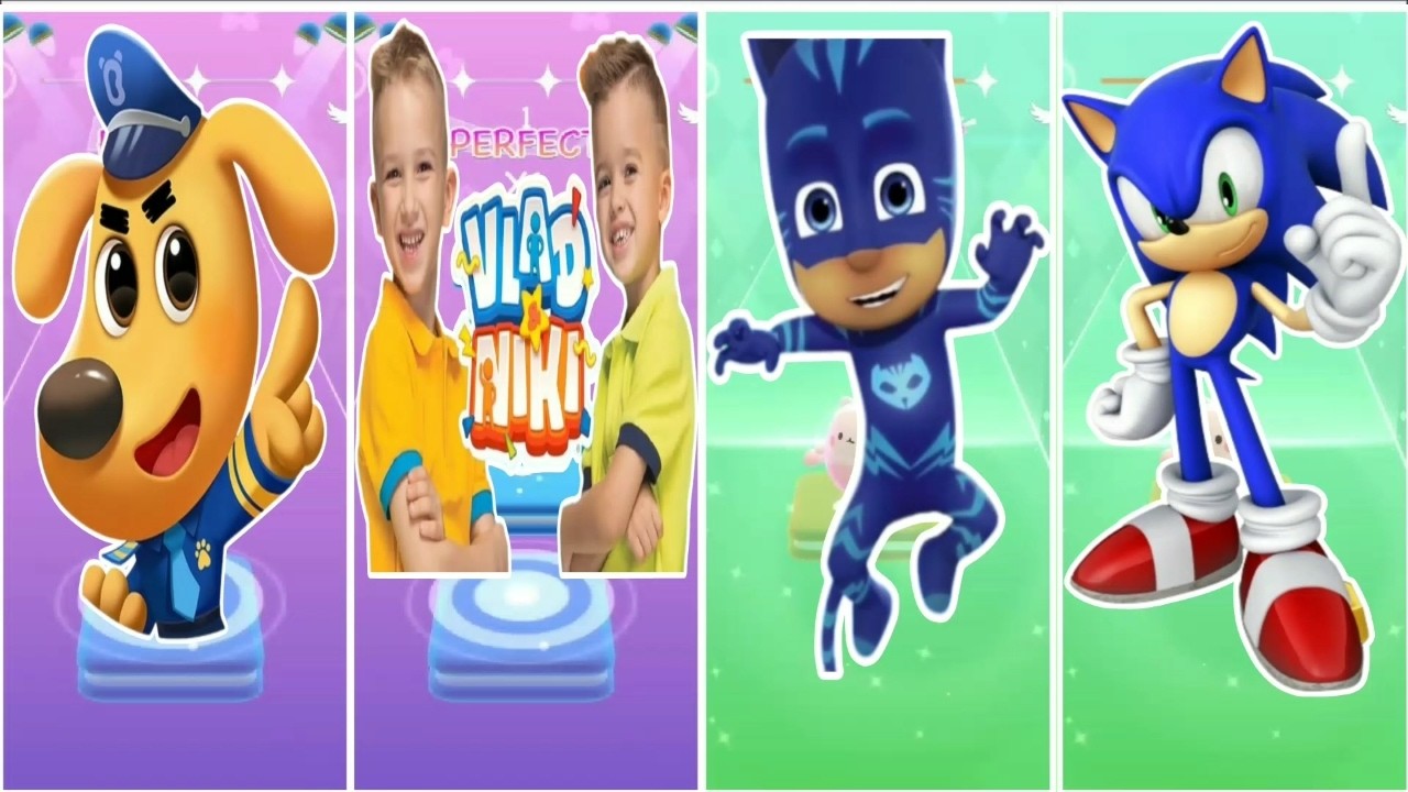 Sherif labrador vs Vlad and Niki vs Catboy vs Sonic