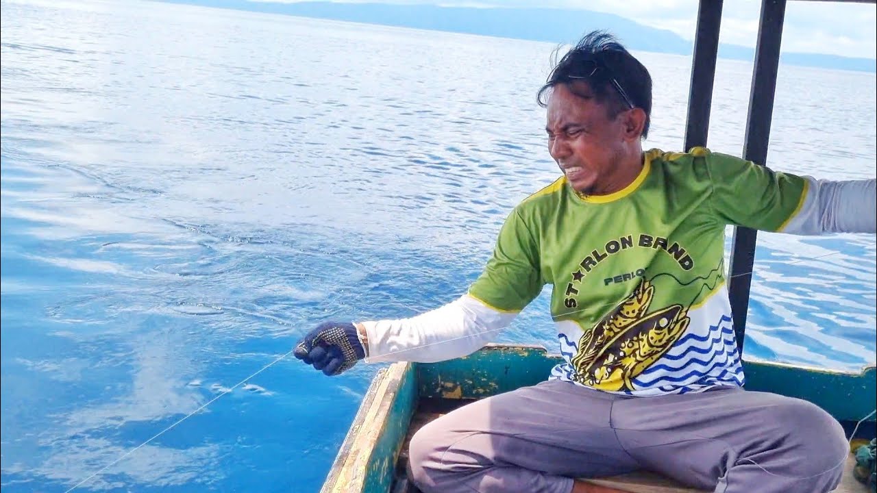 SAAT IKAN GUNTURNYA MENGAMUK DISPOT DANGKAL SEBELUM KENCANG ANGIN 