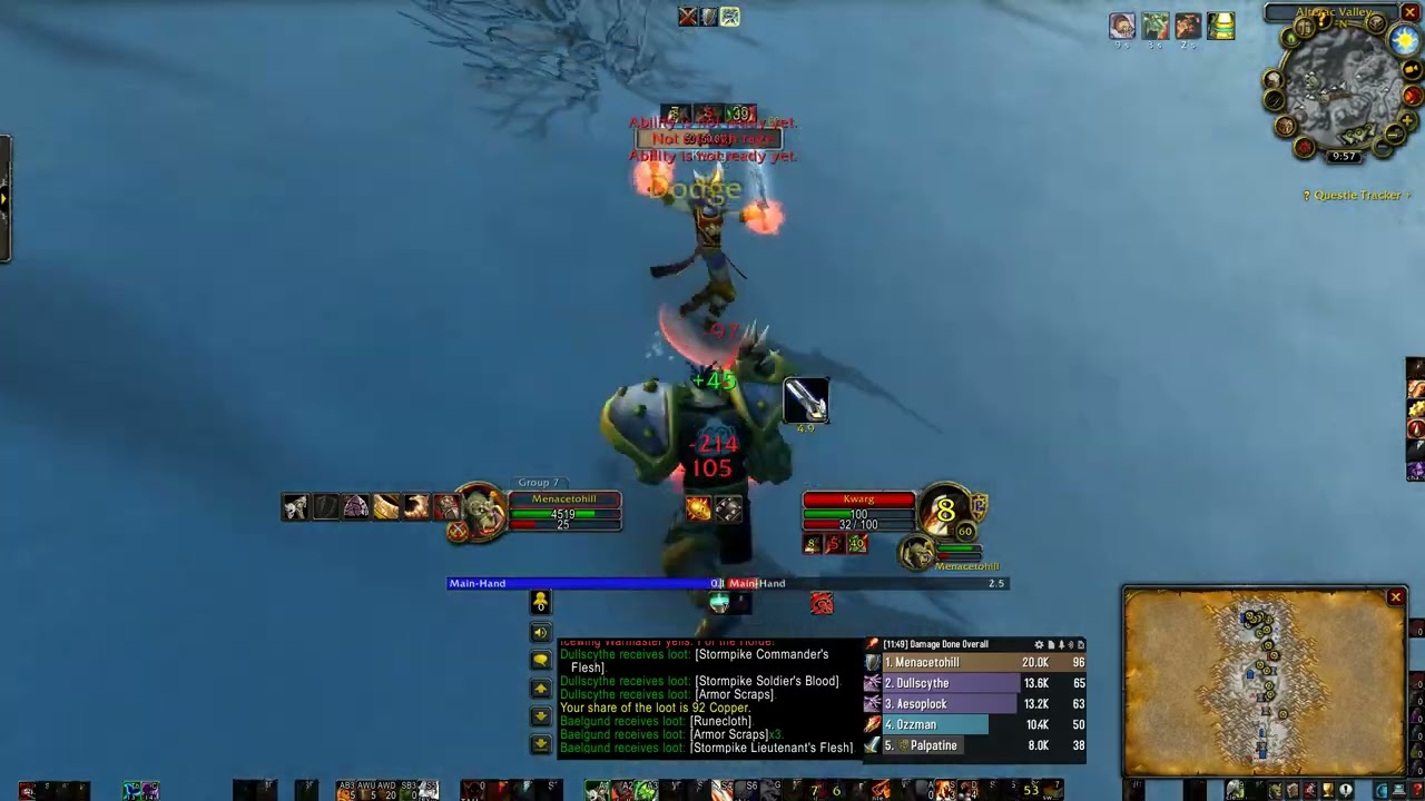 wow classic chad warrior can fly???? 1v2 again