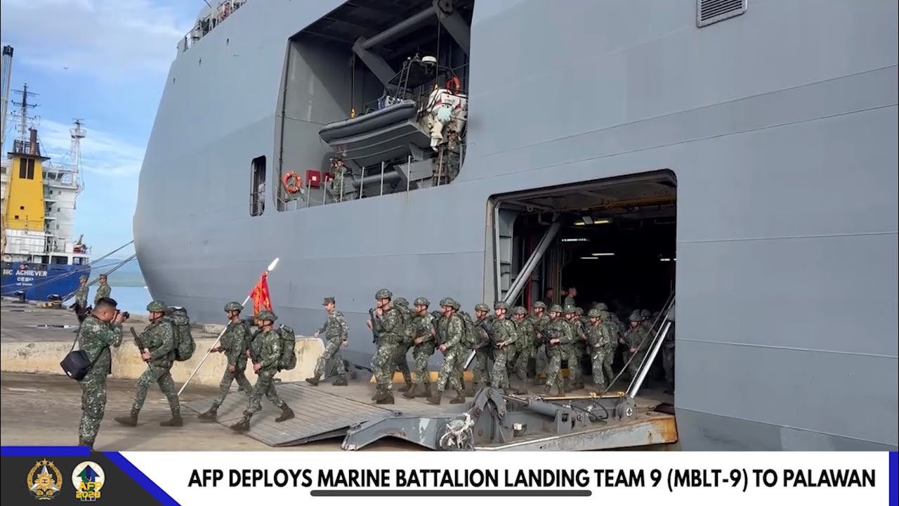 AFP deploys Marine Battalion Landing Team 9 (MBLT-9) to Palawan