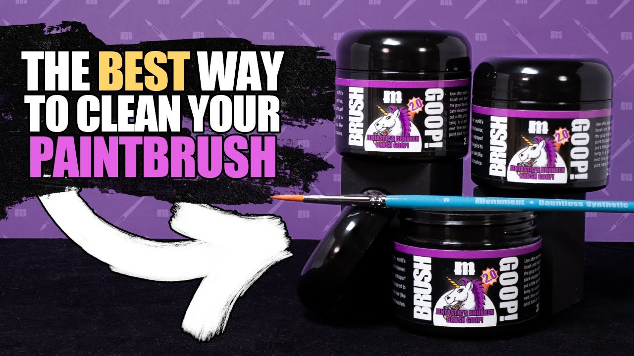 How To Clean Your Paintbrush🖌️🧼🦄 - Jentastic's Drunken Brush Goop 2.0