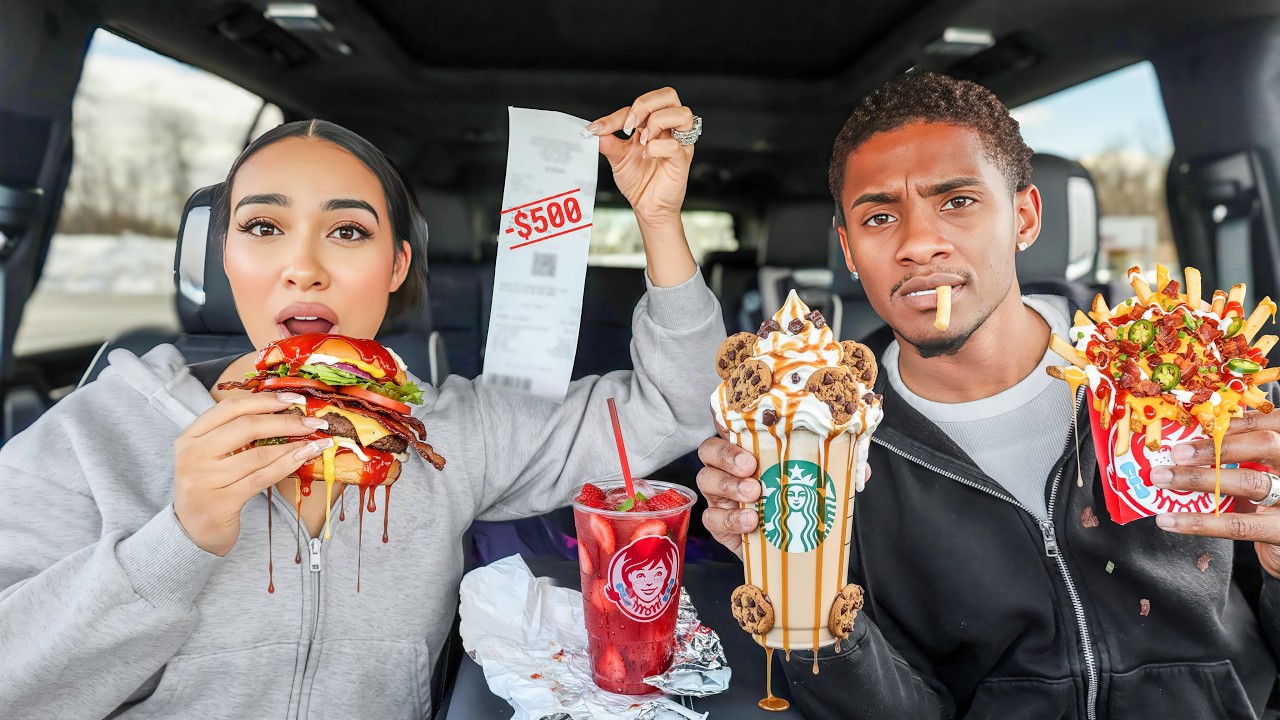 LETTING THE PERSON IN FRONT OF US DECIDE WHAT WE EAT FOR 24 HOURS!!!
