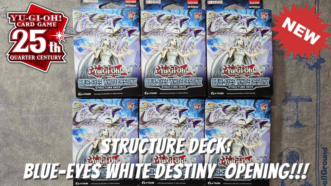Yugioh Structure Deck: Blue-Eyes White Destiny Box Opening!!!