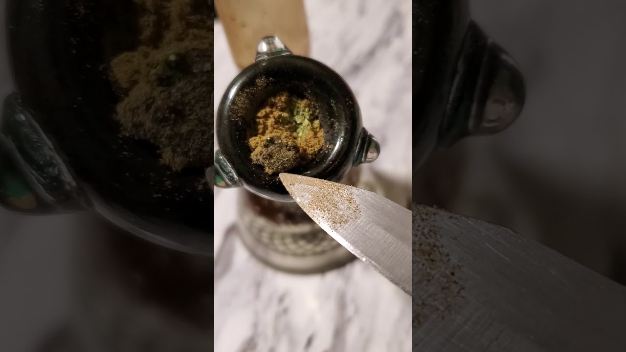 Giant bowl of kief and moonrocks