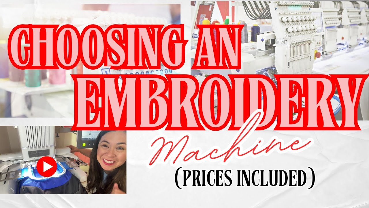 5 EMBROIDERY MACHINES FOR BEGINNERS.  EMBROIDERY MACHINE PRICES INCLUDED