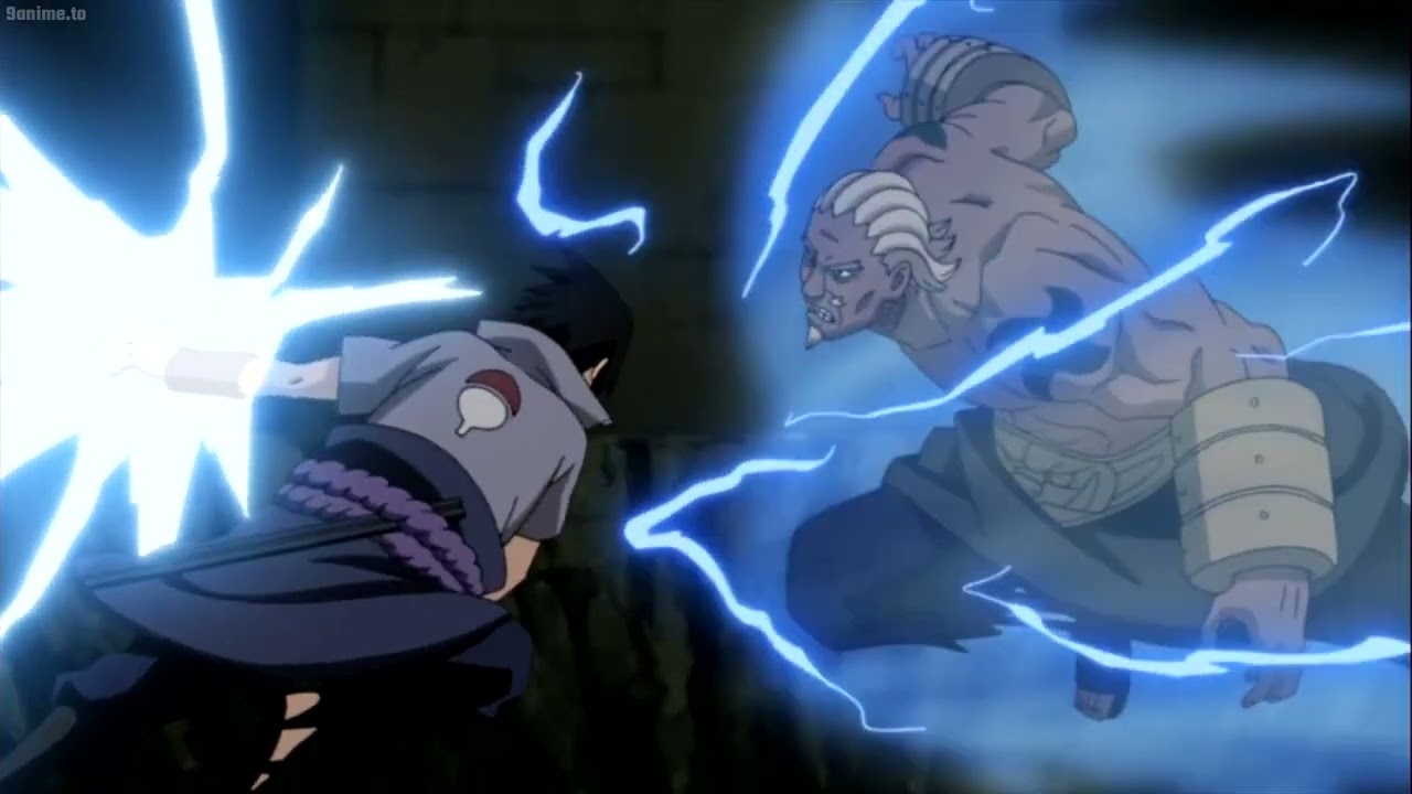 Sasuke vs 4 Raikage Full Fight English Dub 1080p