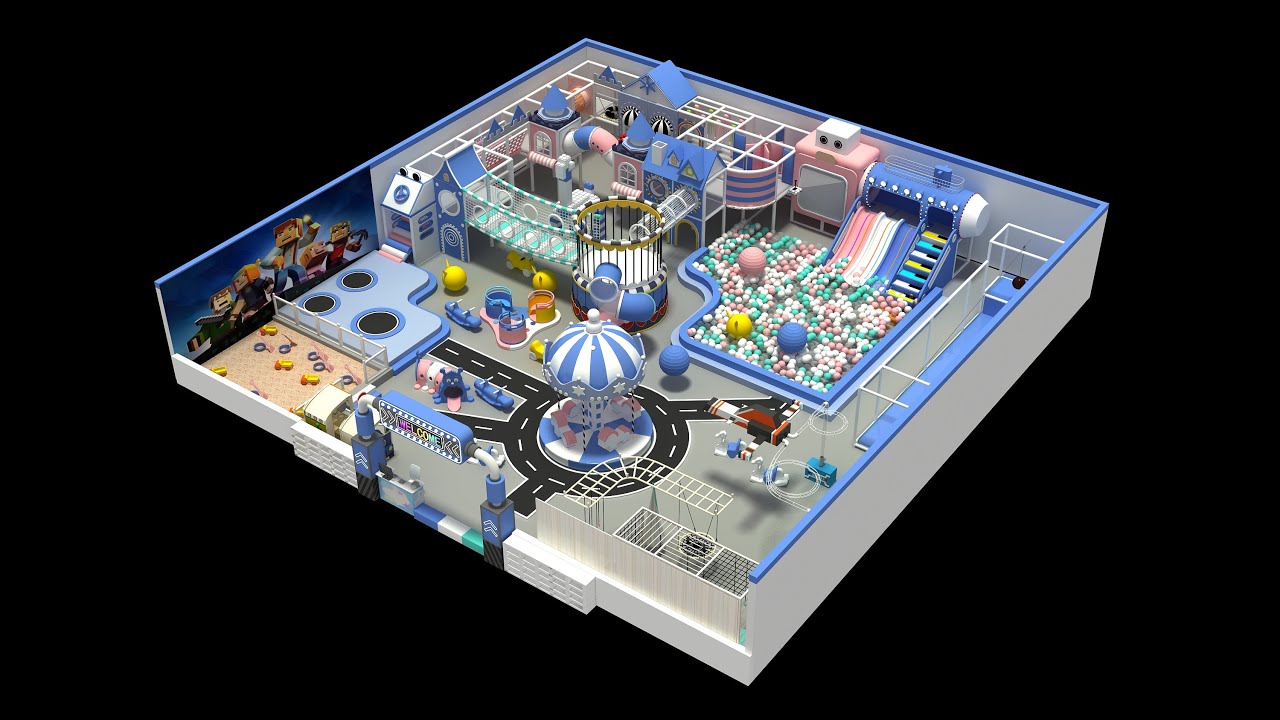 🎠 Indoor Playground 3D Design Tour | Soft Play Equipment Animation by Dream Garden