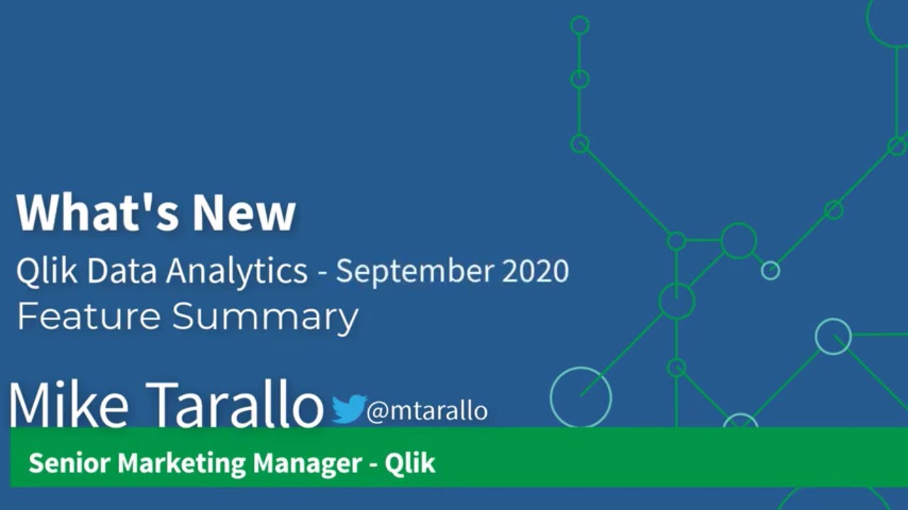 What's new in Qlik September 2020 release - Feature summary