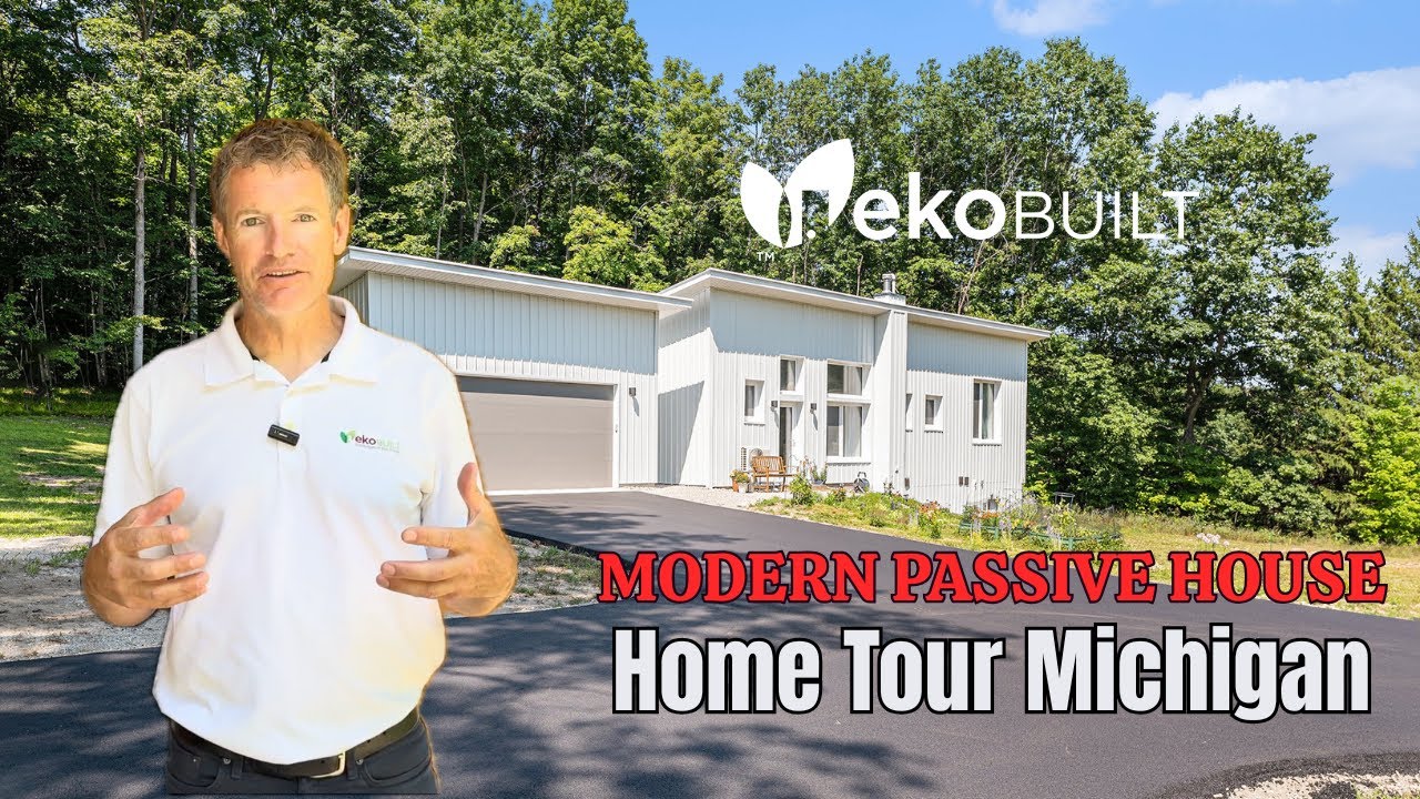 A modern Passive House in Michigan #hometour #passivehouse #interiordesign #healthyhome