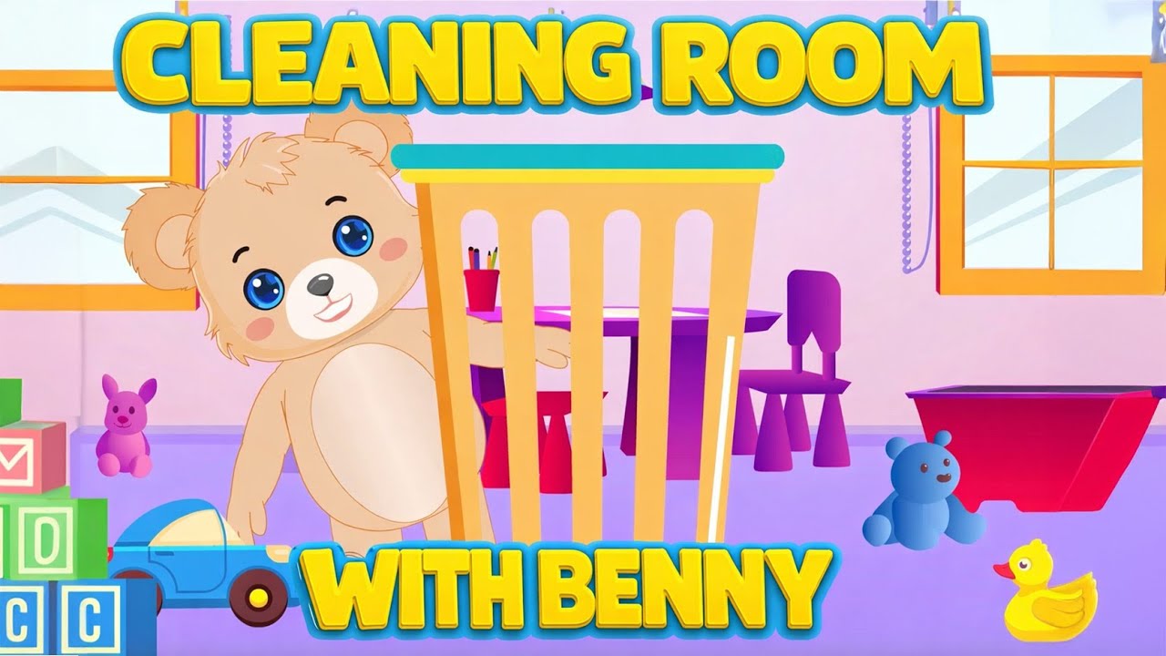 Уборка комнаты для детей | Веселая уборка с медвежонком Бенни | Clever Cubs®