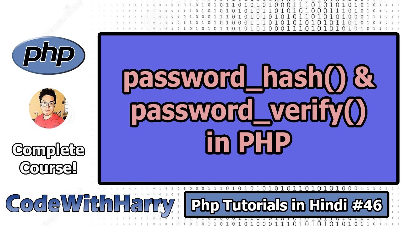 PHP Login System Tutorial: password_hash() and password_verify() in php | PHP Tutorial #46