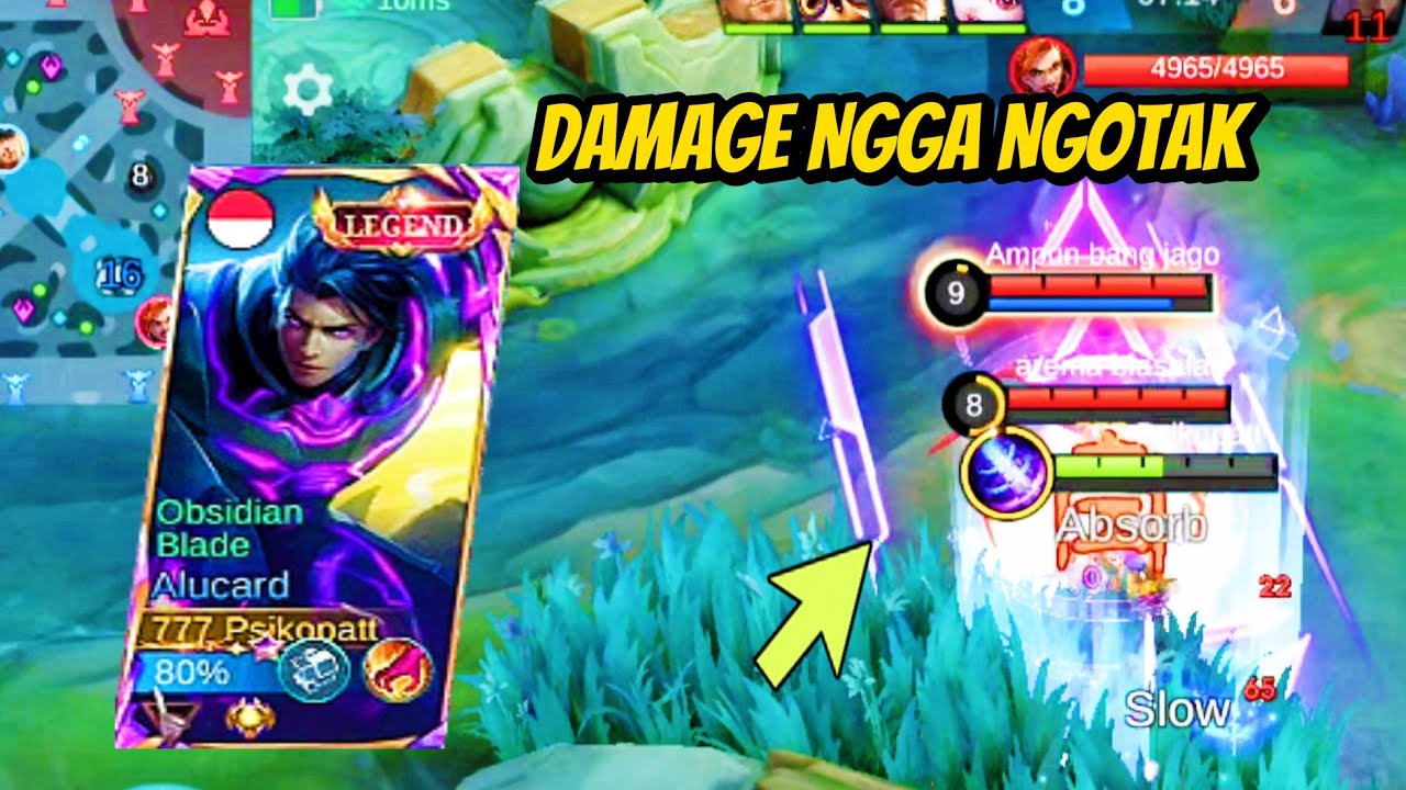 BARU MENIT 7, DAMAGE ALUCARD UDAH NGGAK NGOTAK
