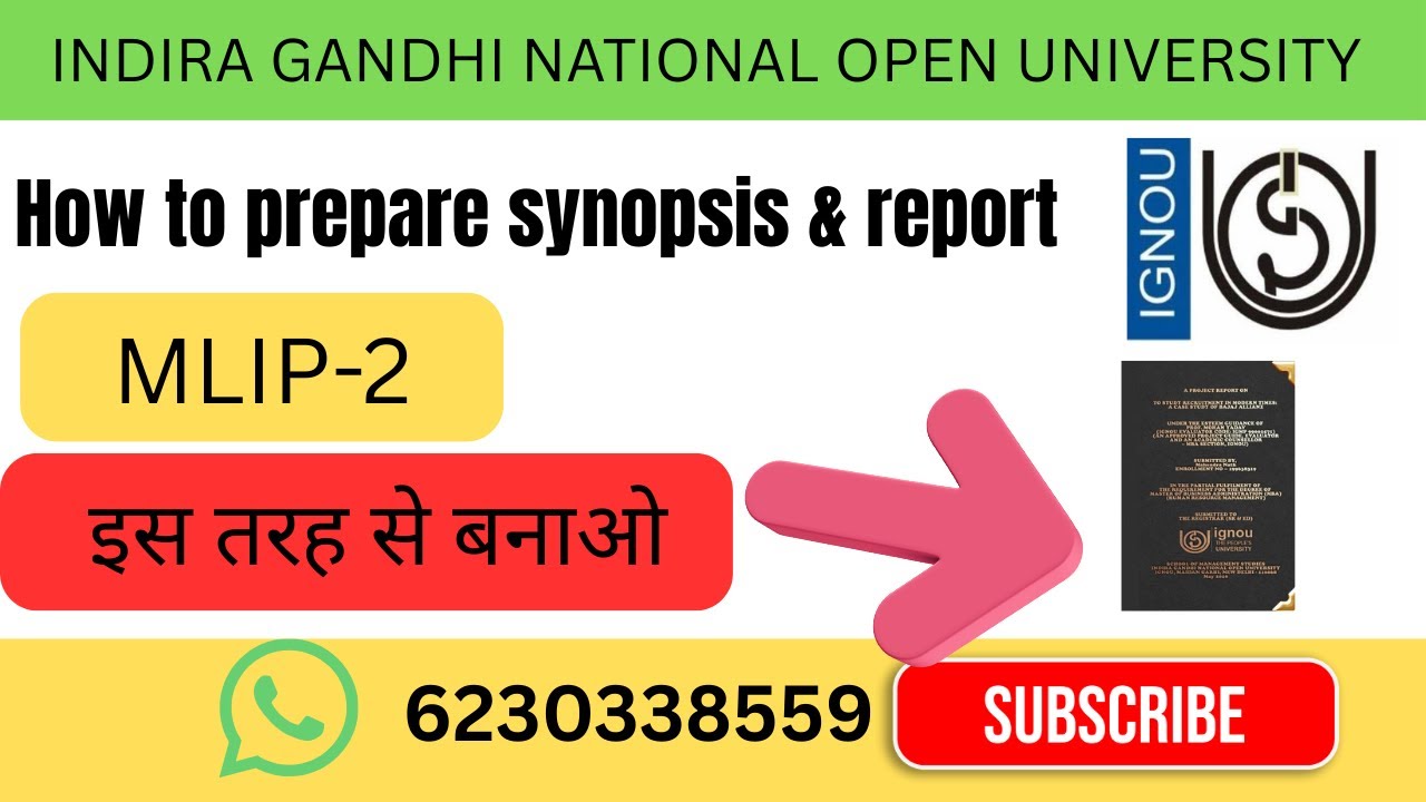 How to prepare MLIS Synopsis & report #ignouuniversity #ignousolvedassignment #ignouproject 