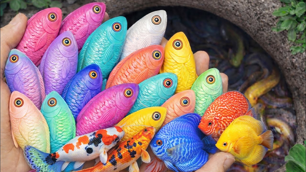 Tantangan Besar! Tangkap Ikan Koi,guppy & Discus Sekaligus