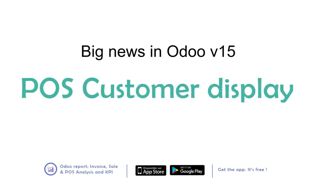 Odoo v15 : POS Customer display