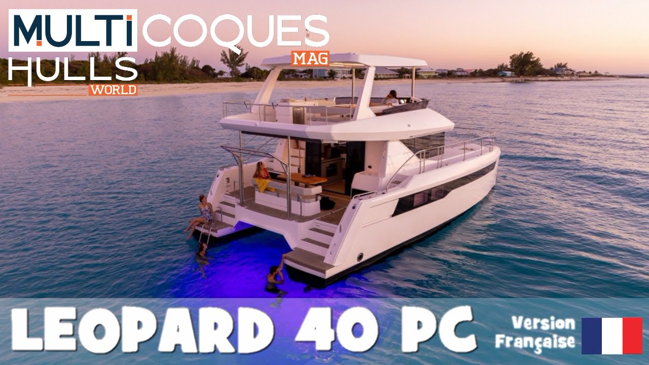 Leopard 40 PC catamaran à moteur - Teaser essai en mer - Multicoques Mag
