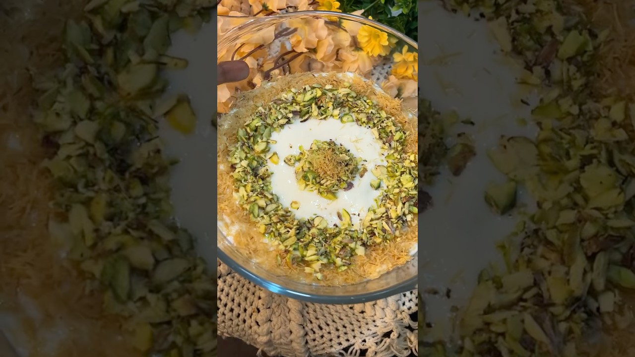 💛 Creamy Custard Kunafa | Easy Dessert Recipe | Insta Sweet Dish#shorts#cookinvideo#islamic