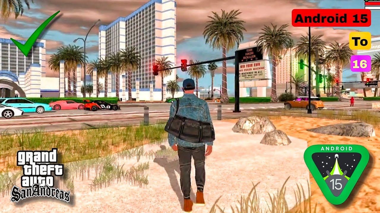 Gta sa android - android 15 to 16  modpack V2 32+64 bit - android