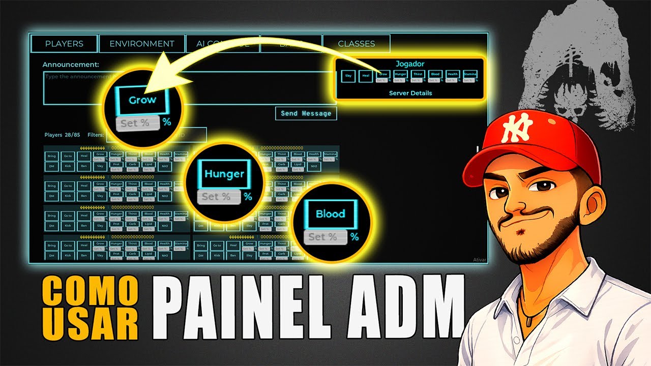 Como usar Painel Admin The isle 2025 / Tutorial  / PT BR ATUALIZADO 