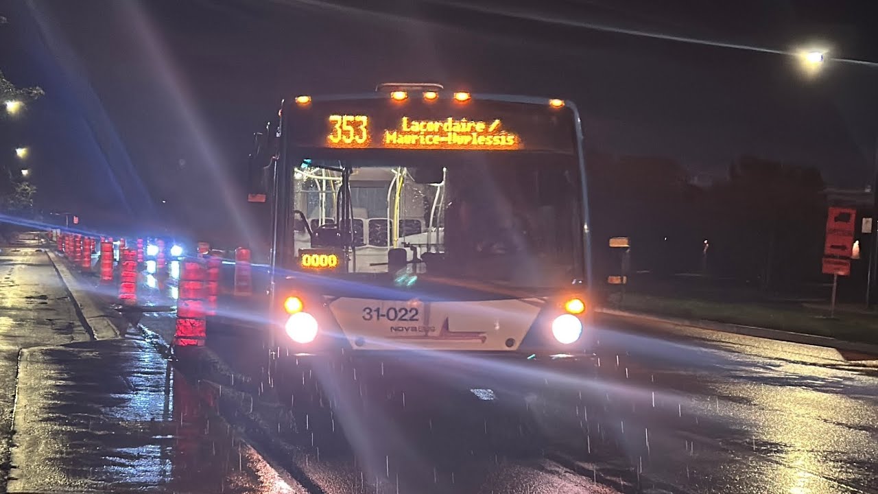 Ride on STM night route 353 🌙 (#31-022)
