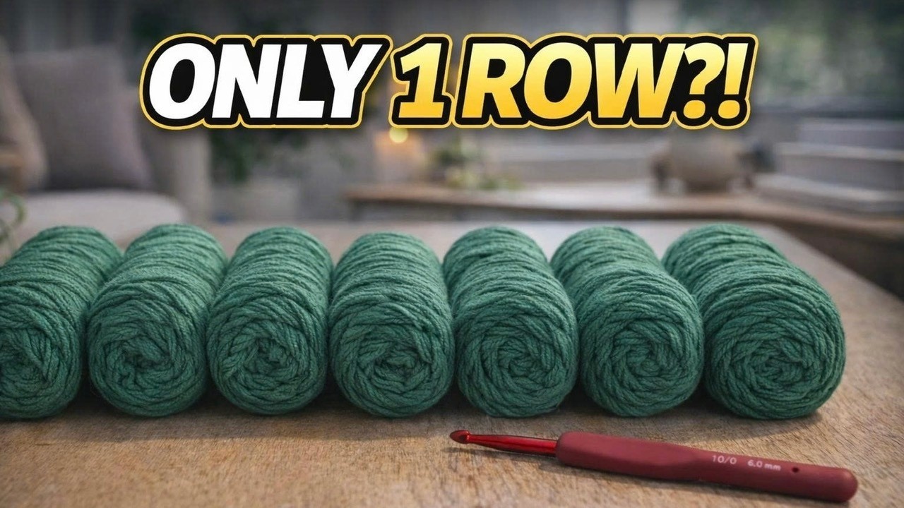 THIS STITCH LOOKS HARD&hellip; BUT IT&rsquo;S JUST 1 ROW?! CROCHET PATTERN
