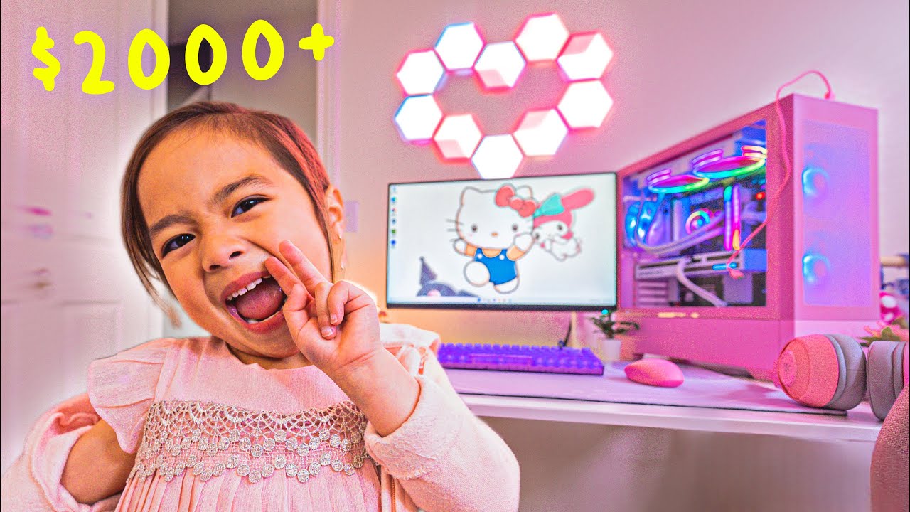 I Built My Sister A GAMING SETUP. (she&rsquo;s 6)