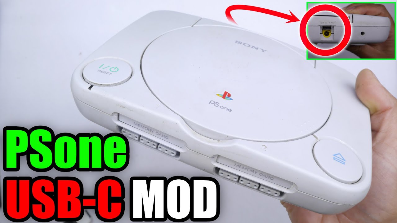 mod de USB C para PS ONE super simple !