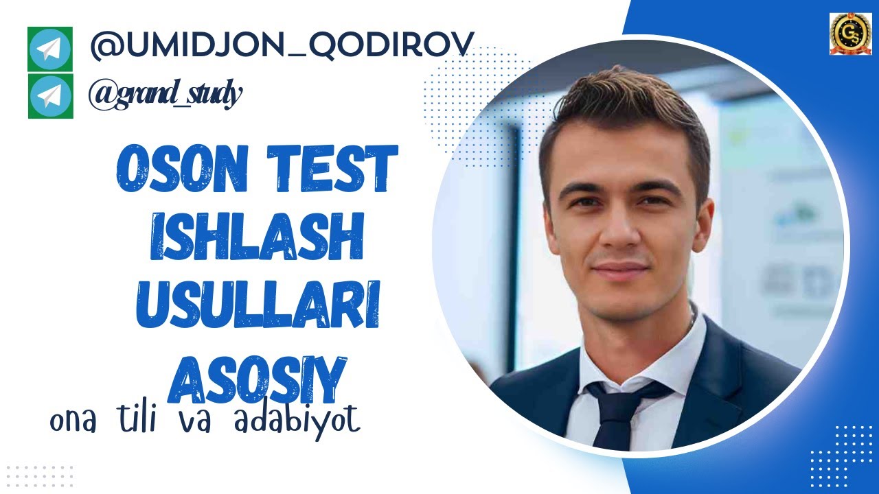 Milliy sertifikat test tahlili   13.10 2024