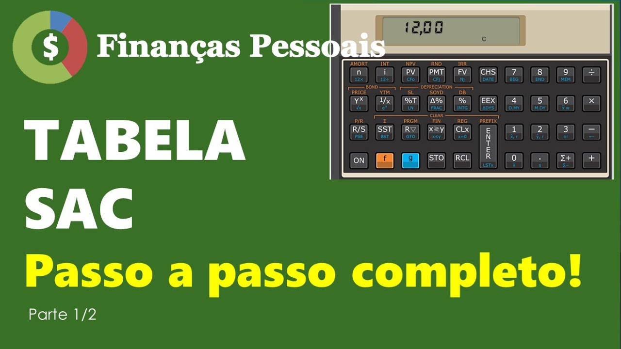Tabela SAC passo a passo completo.