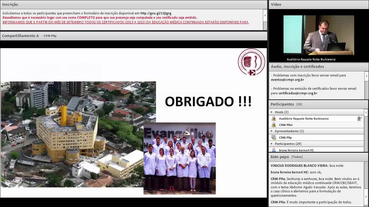 2015/08/27 - Emerg&ecirc;ncias Cir&uacute;rgicas e Trauma - Abdome Agudo Vascular - 6&ordm; M&oacute;dulo - 1/2