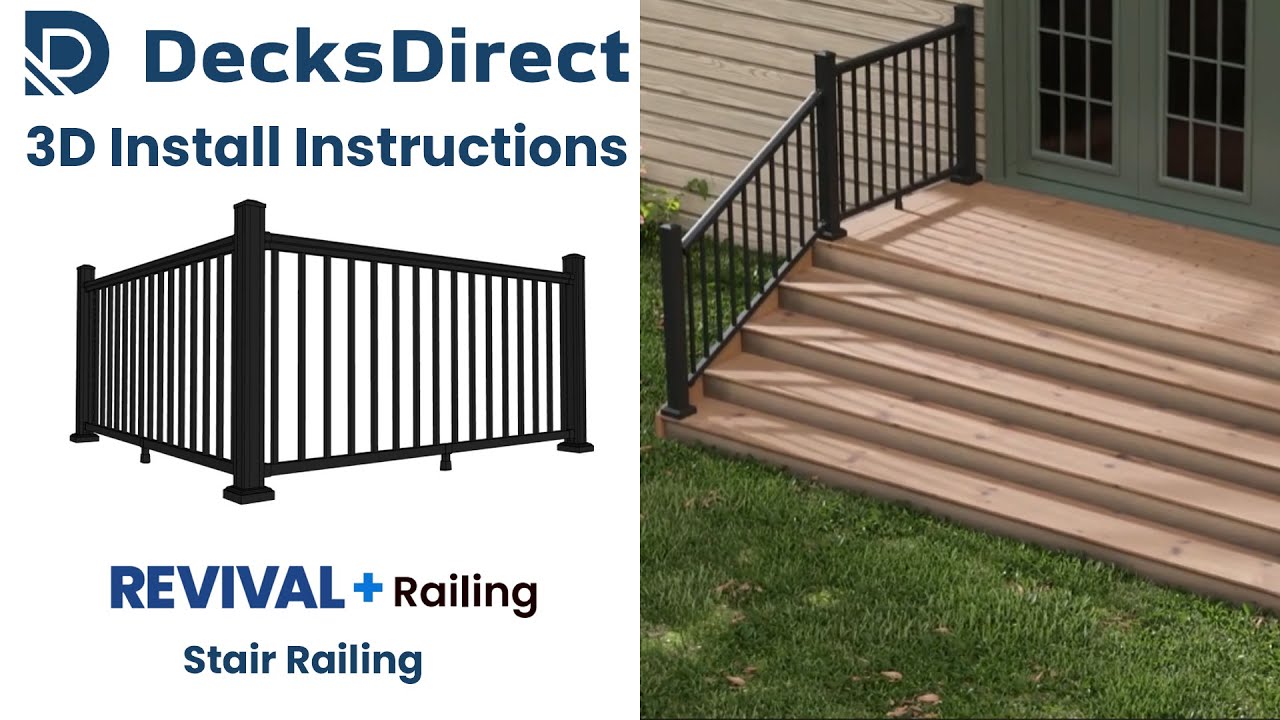 How to Install a Revival Plus Stair Railing | Installation Instructions