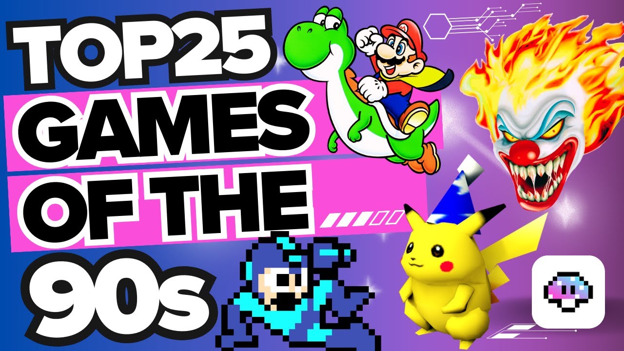 Top 25 Retro Games of the 90s (1990-1999) on N64, PS1, SNES, NES, Genesis & Dreamcast