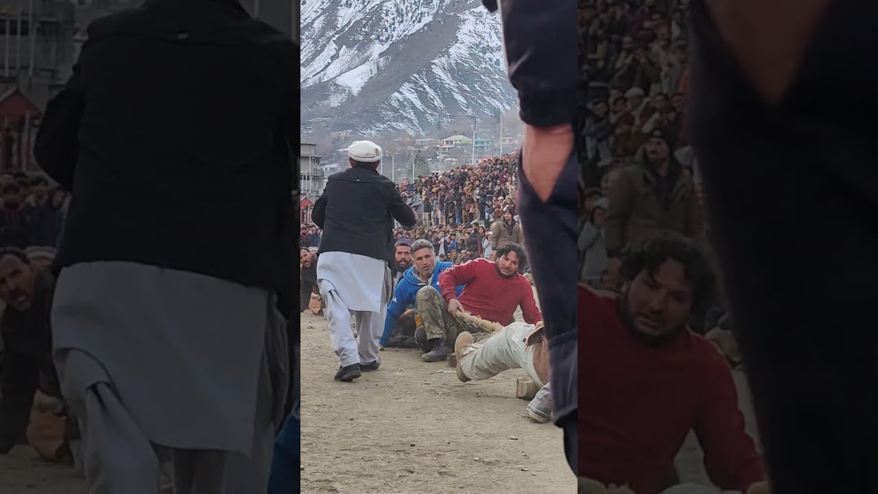 final match of tug of war in Chitral between khorkashandeh and Jughoor