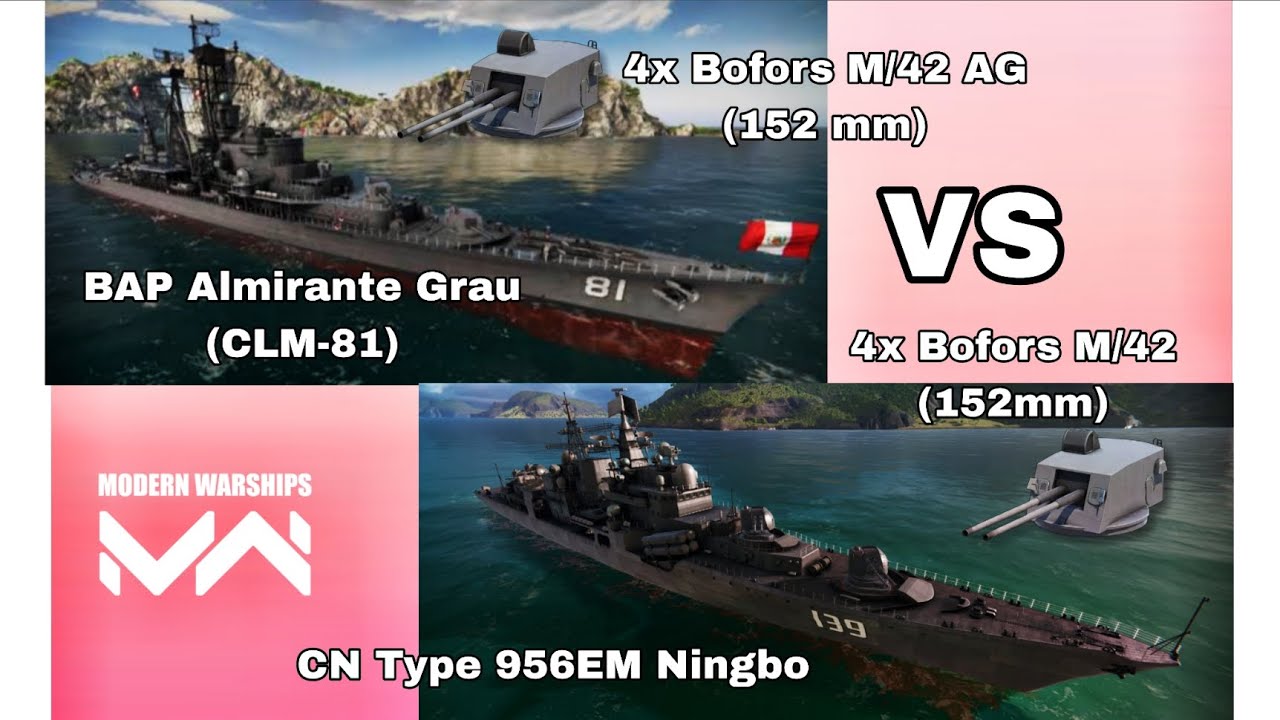 Bofors M42 AG Vs Bofors M42 #modernwarships #mwcreator #gaming 