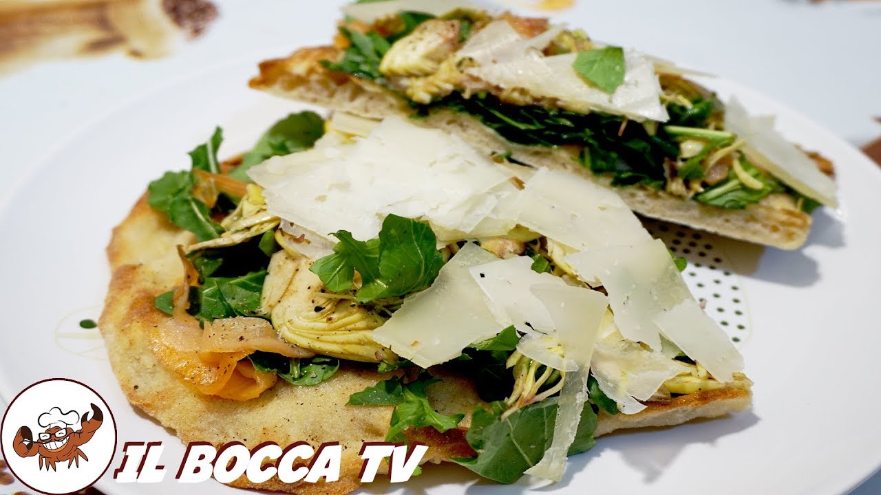 557 - Pinsa romana alla Bocca..senti lì come schiocca! (focaccia salata facile, croccante e leggera)