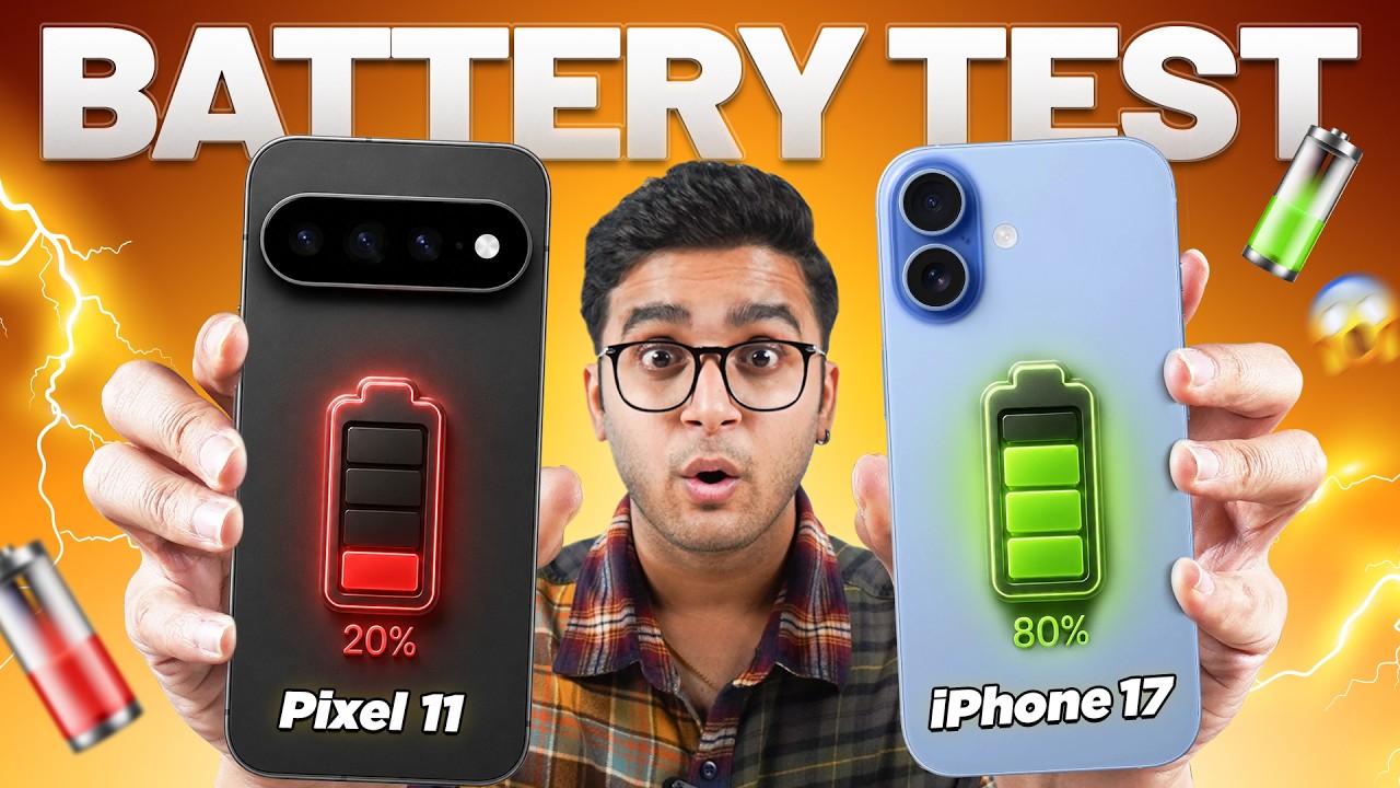 iPhone 17 vs Pixel 11: Faster vs Longer Battery Life | 6-Hour Battery Drain Test