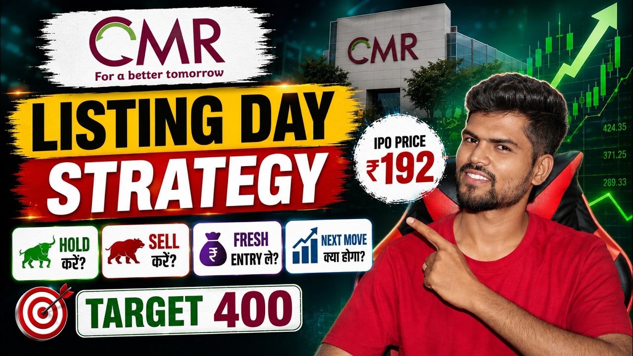 CMR Green IPO Listing Day Strategy 🔥  | Hold or Sell? | Fresh Entry?🤔