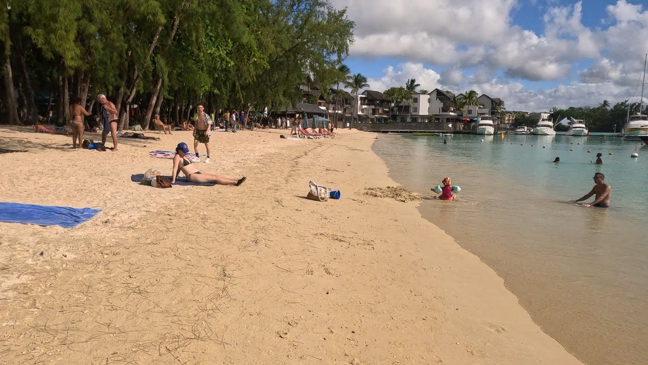 Walking Tour Of the Lovely Grand Bay In 4k 60fps | March 2024 Mauritius