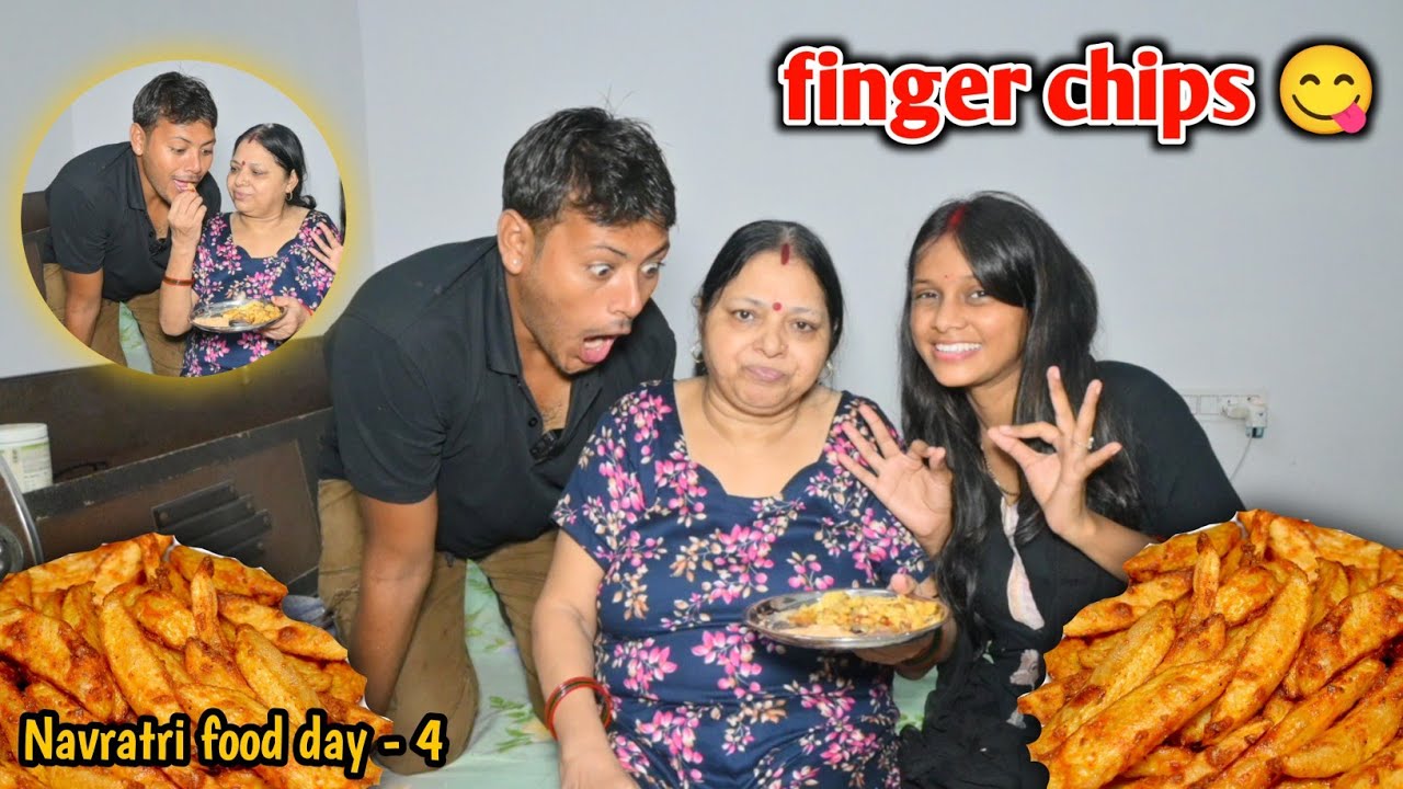 5 मिनट में बनाई finger chips रेसिपी | challenge किया पुरा  Navratri food day 4 @Dhruvsaxena17  |