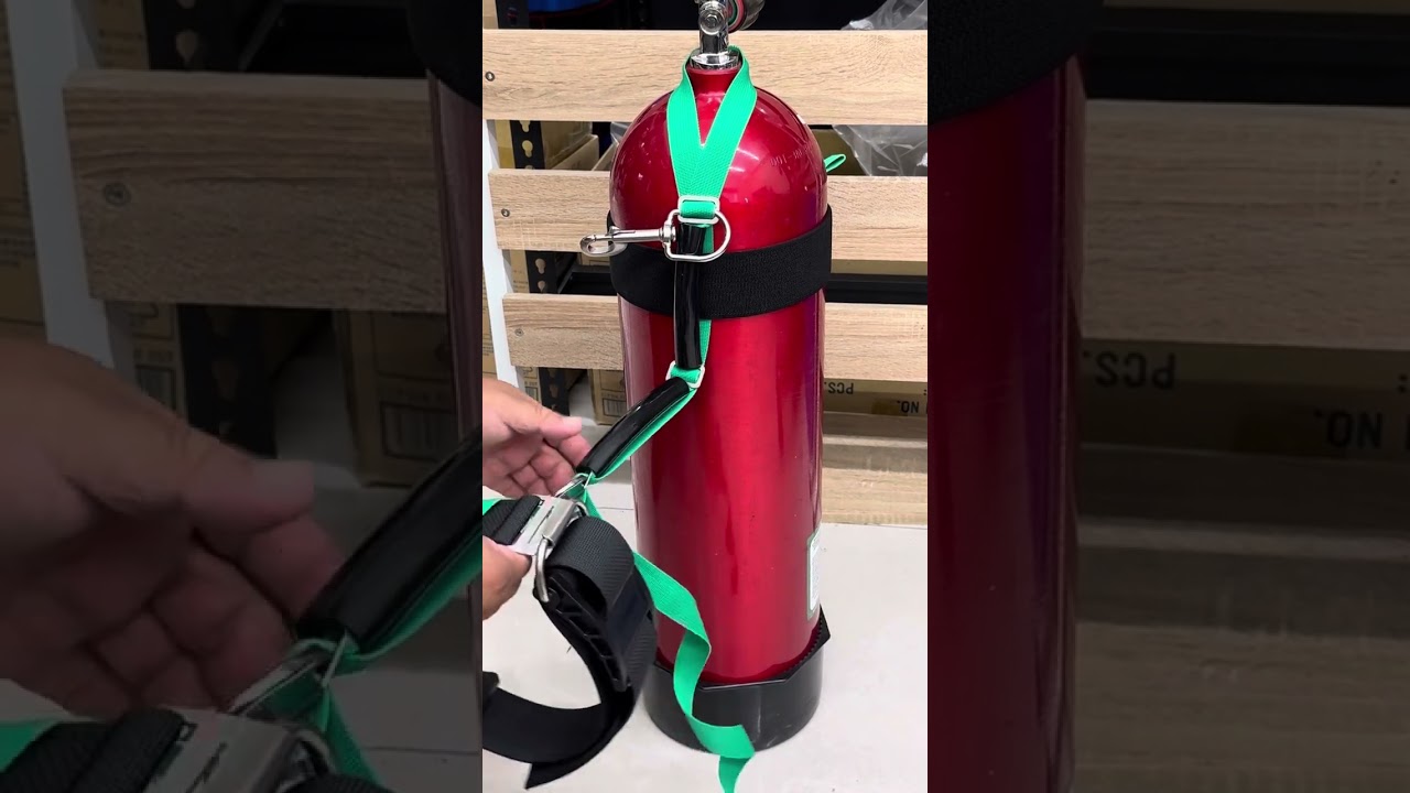 YUHSIN system Stage tank rigging tank webbing setup.