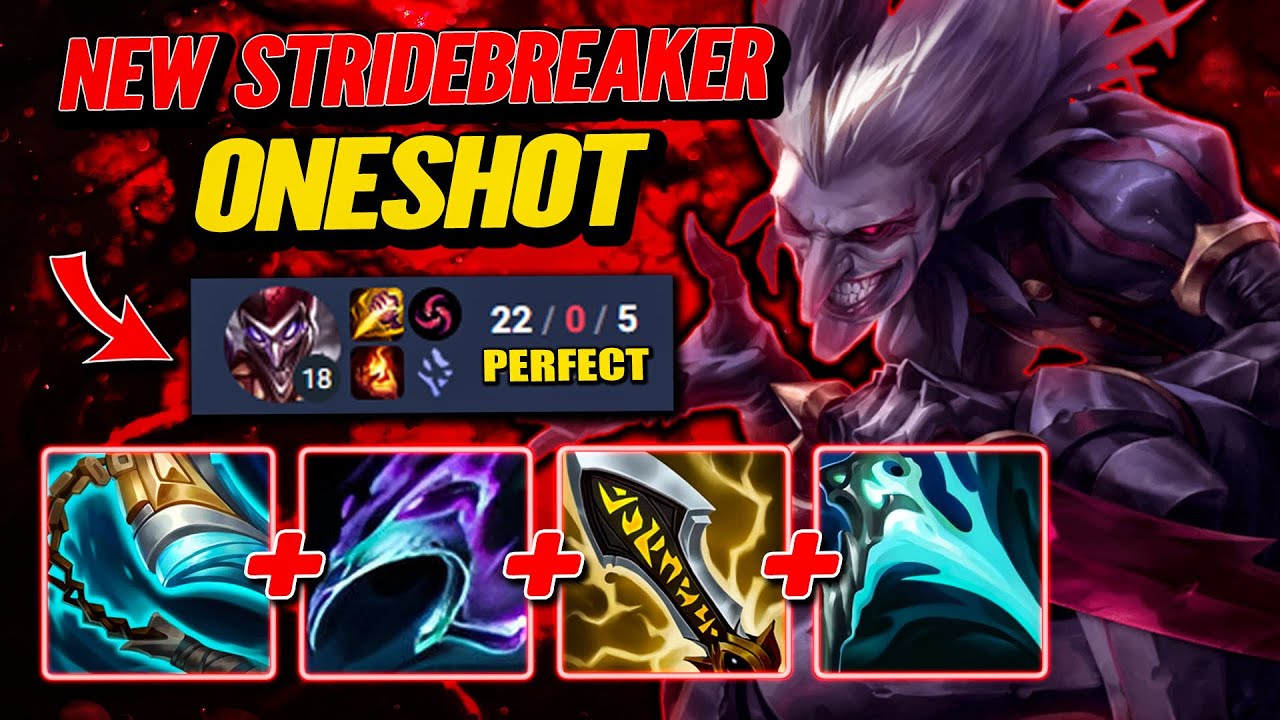 New Stridebreaker Oneshot Shaco Build - S14 Ranked [League of Legends] Full Gameplay -Infernal Shaco