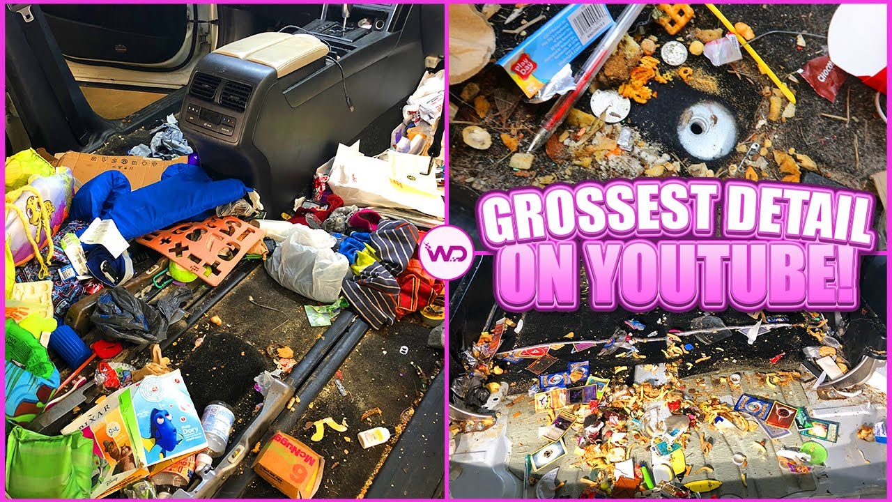 EXTREME DEEP CLEANING the GROSSEST Car ON YOUTUBE! | Satisfying Disaster Detail Transformation!